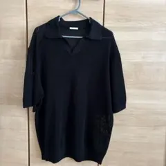 GU メッシュポロシャツ ブラック Lサイズのサムネイル