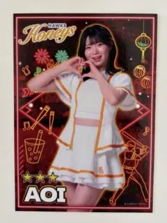 チアリーダーカード HAWKS Honeys AOI