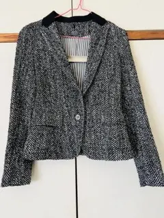 ♡ MOUSSY / マウジー ツイード × ストライプ ジャケット