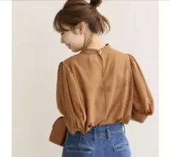 Spick & Span　ドットシフォン　ベルスリーブ　ブラウス　¥13,200のサムネイル