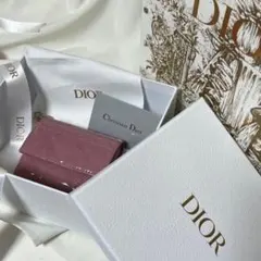Christian Dior ロータスウォレット　ピンク　三つ折り財布 ピンク