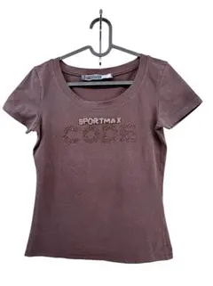 Max Mara sports max codeTシャツブラウンビーズ刺繍のサムネイル