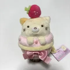 すみっコぐらし てのりぬいぐるみ ねこ カップケーキになりきり中