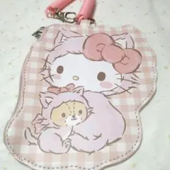 キティ　パスケース　ねこ　ピンクのサムネイル