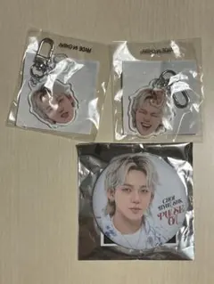 treasure ヒョンソク 顔アクキー 缶バッジ PULSE ON