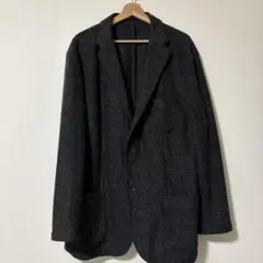 ユニクロ　ウール混紡 ダークグレー カジュアルジャケット