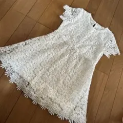 Zara Girls ホワイトレースワンピース 8