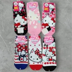 【新品】ハローキティ靴下　6足セット