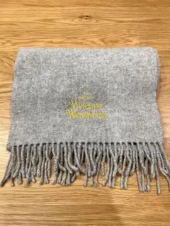 Vivienne Westwood グレー マフラー フリンジ付きのサムネイル