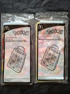 ポケモン　マクドナルド　ハッピーセット　メロエッタ＆ポケモン　サマーバッグ