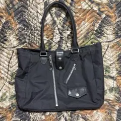 （美品）schott ショット ナイロン トートバッグ ワンスター ブラック 美品）schott ショット ナイロン トートバッグ ワンスター ブラック