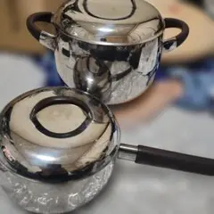 lucky woodラッキーウッド 片手鍋 両手鍋セット18cm ＆20.5cm