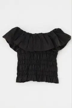 moussy BALLOON FRILL GATHER ビスチェ BLUのサムネイル