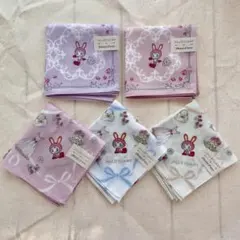 【新品＆超美品】JILLSTUARTメゾピアノハンカチ（5枚セット）のサムネイル