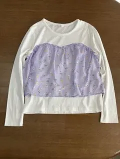 A.V.V フラワープリント長袖カットソー160cm