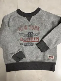 POLO RALPH LAUREN グレー トレーナー 100