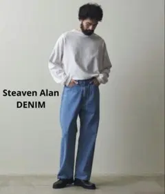 プ*ル様 Steven Alan バギー ワイドデニムパンツ 32インチ 日本製のサムネイル