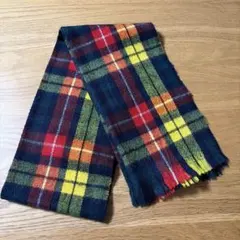 チェックマフラー