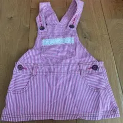 ピンク　ジャンパースカート　ワンピース　90