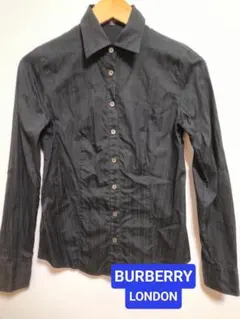 BURBERRY LONDONバーバリーロンドン　シャツ　刺繍　ブラックのサムネイル