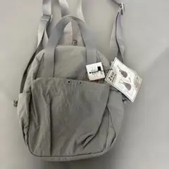 オリベボヤージュ2WAY ショルダーバッグ リュック グレー はっ水