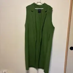 JEANASIS グリーン ロングベスト