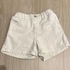 120cm UNIQLO デニムショートパンツ　ホワイト