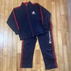 Champion ジャージセット 150 ネイビー/レッド
