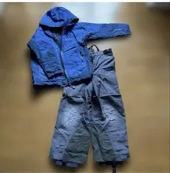 THE NORTH FACE 子ども用スキーウェア つなぎ 青 - メルカリ