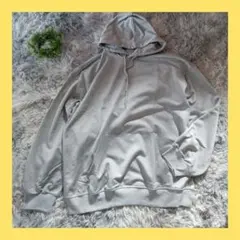 2XL プルオーバー パーカー グレー 薄手