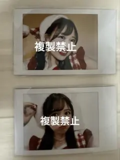 FRUITS ZIPPER 松本かれん クリスマス衣装 チェキ 2枚セット