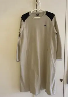The North Face ベージュ長袖マタニティワンピース SM