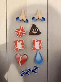 絵文字前髪クリップ　9個セット