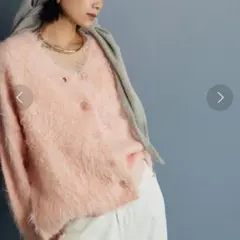 【美品】BARNYARDSTORM フラッフィーカーディガン ピンク