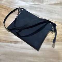 無印良品　ポーチとしても使える撥水　サコッシュ　黒　2室版