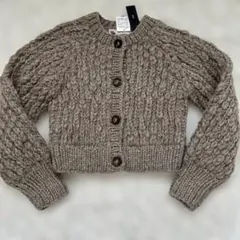 新品『別注KHWOPA SPIRIT×DOORSスラブカーディガンライトブラウン