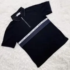 BEVERLY HILLS POLO CLUB ハーフジップ ポロシャツ M 黒