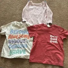 ベビー服 Tシャツ カットソー 長袖 半袖 3点セット ほぼ80サイズ