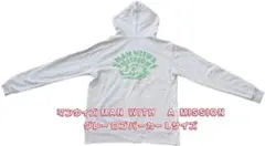 MAN WITH A MISSION ロゴ グレー パーカー