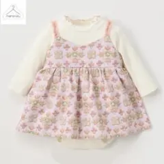 mamaraku ママラク KUNIKA クッキー バースデイ 花柄ロンパース