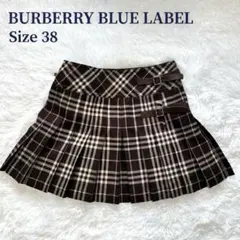 BURBERRY BLUE LABEL ノバチェック柄 プリーツスカート 36 - メルカリ