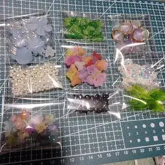 デコパーツ ハンドメイド 素材 詰め合わせ セット　ビーズ系