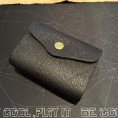 【Cham】二つ折り財布 ブラック