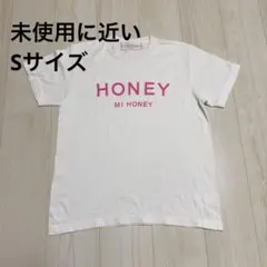 MI HONEY ロゴプリント Tシャツ ホワイト Sサイズのサムネイル