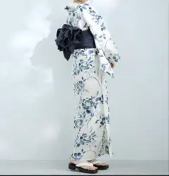 花柄浴衣・帯セット - メルカリ