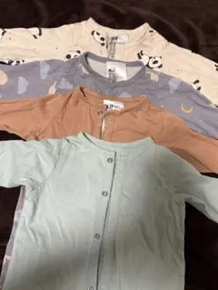 H&M 前びらきロンパース 4着セット　1-２ヶ月用