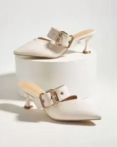 ミュール　ベージュ　SHIEN