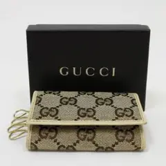 GUCCI GGキャンバス キーケース ベージュ 新品未使用