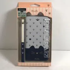 iPhone スマホケース手帳型 iPhone SE3 SE2 8 7 猫 20