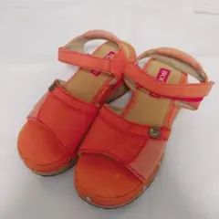 【美品】BOBSON サンダル 23.0cm オレンジ ウェッジソールのサムネイル
